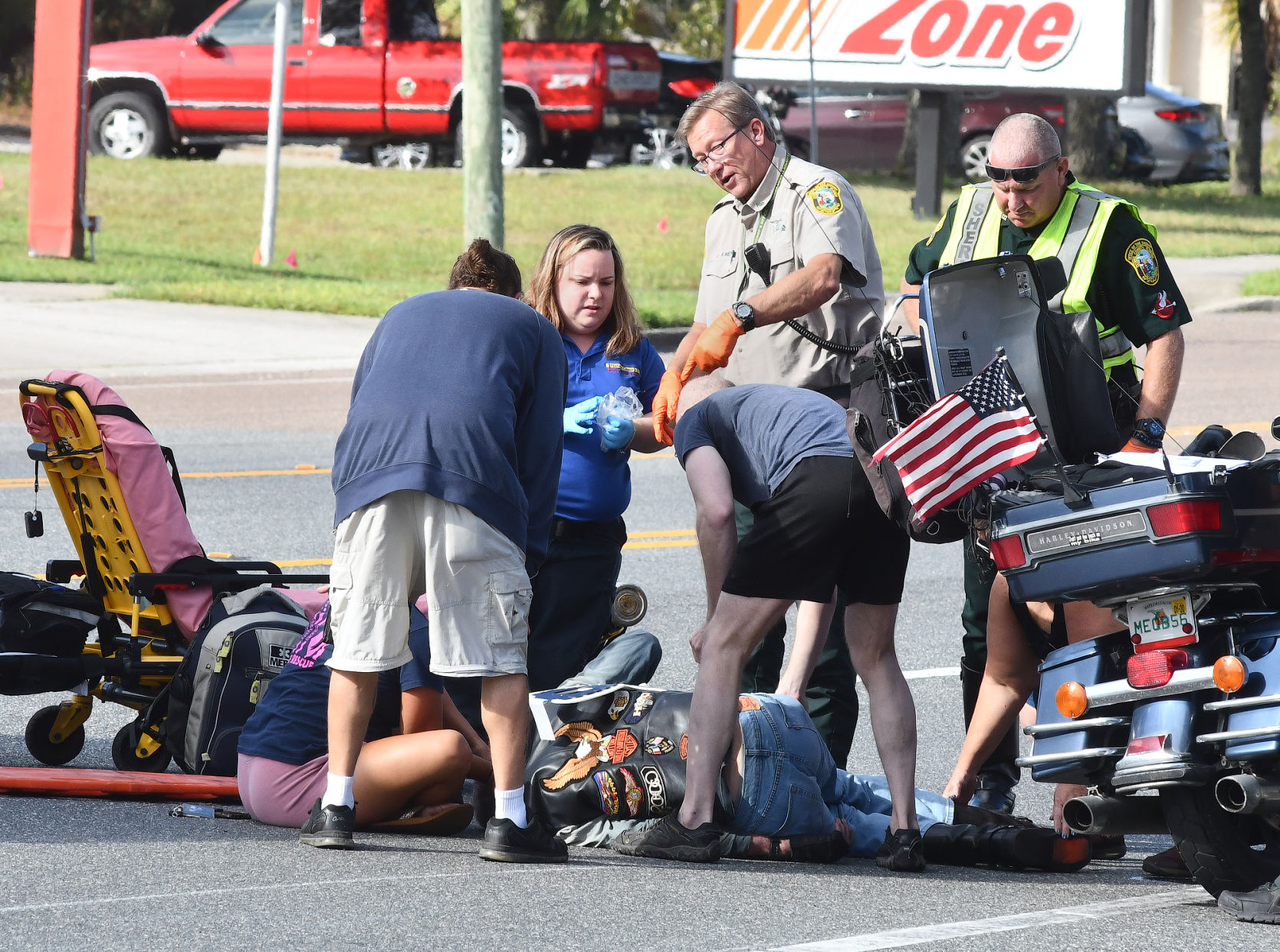 Motorcycle crash